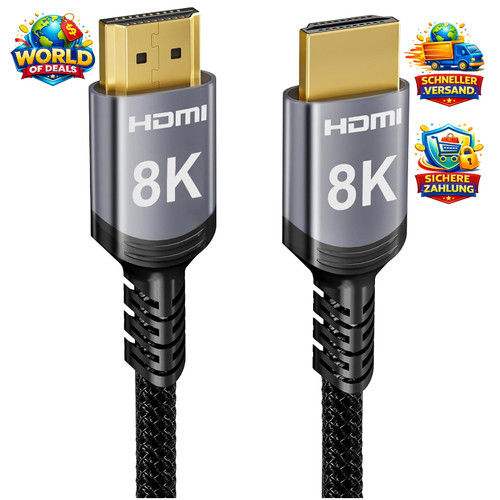HDMI 2.1 Kabel 20m 48Gbps High