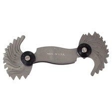 Made in USA | Screw Pitch Gauge – 28 Leaves, 4–56 TPI, 0.50–6.0mm Pitch | Eng...