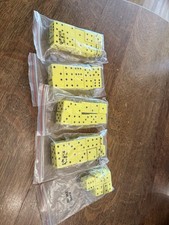 Lot Of 45 Foam Dice - Yellow with Black Pips. Soft, Foam, Quiet, Classroom Dice