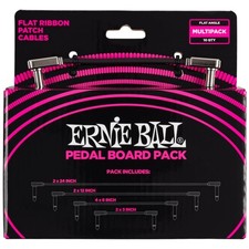 Flat Ribbon Patch Cable Multi-Pack, Black