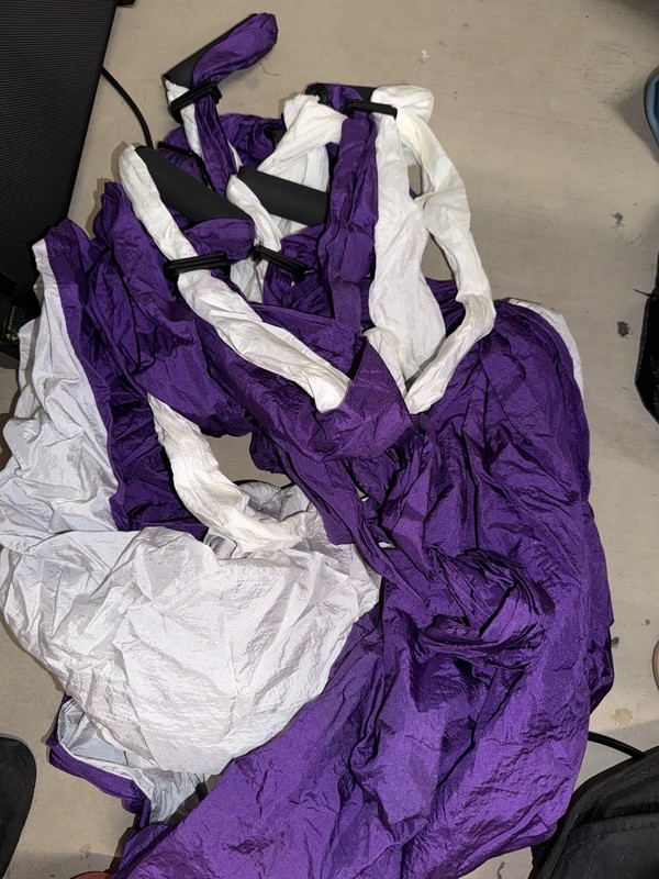 Brand New Purple Yoga Swing Set with Adjustable Straps for Adults and Kids