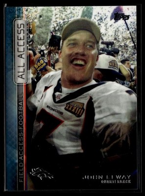 2015 Topps Field Access #AAA-JE John Elway All Access KE