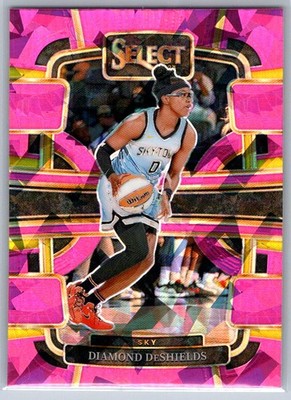 2024 Panini Select WNBA Diamond DeShields Prizms Pink Ice #100