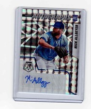 Nick Allgeyer 2022 Panini Mosaic Auto Rookie Card Signed Toronto Blue Jays RC