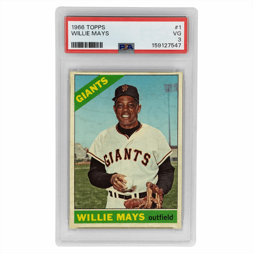 1966 Topps Willie Mays #1 PSA VG 3 Cert #159127547