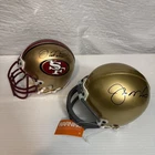 2 - Joe Montana Autographed Mini Helmet Set 49ers and Notre Dame (COA) Pls Read!