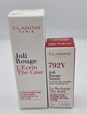 Clarins Joli Rouge Refillable Lipstick Case Rouge red +Poppy The refill 3.5g*BN*