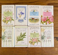 Crabtree & Evelyn 1.4 oz./40G Sampler Soaps 8 Bars NOS
