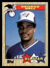 1987 Topps George Bell #612 Toronto Blue Jays