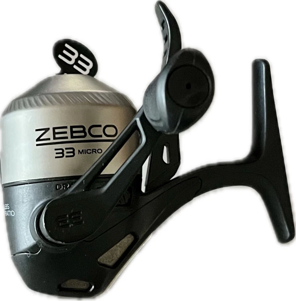 Carrete de fundición giratorio micro gatillo Zebco 33MTK-GWK8 funciona muy bien Foto 2 de 4