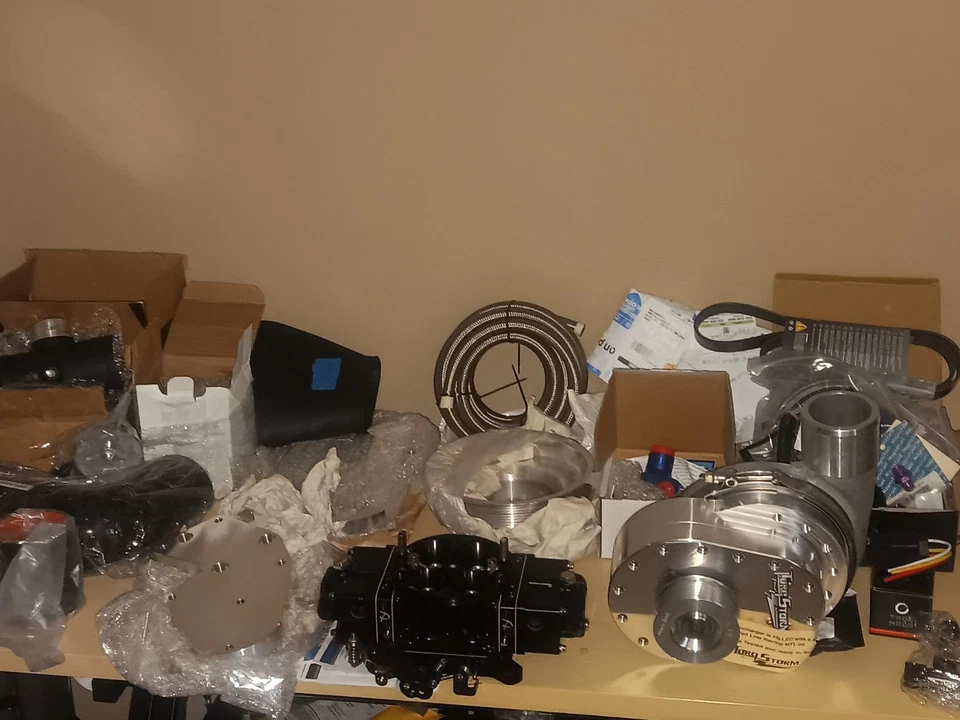 Torqstorm Supercharger Ford 351w, Blow Through Carburetor, Alternator Gas Lines - Image 3 of 4