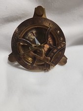 Brass Tripod Sundial Compass  Nautical 4" West London Vintage