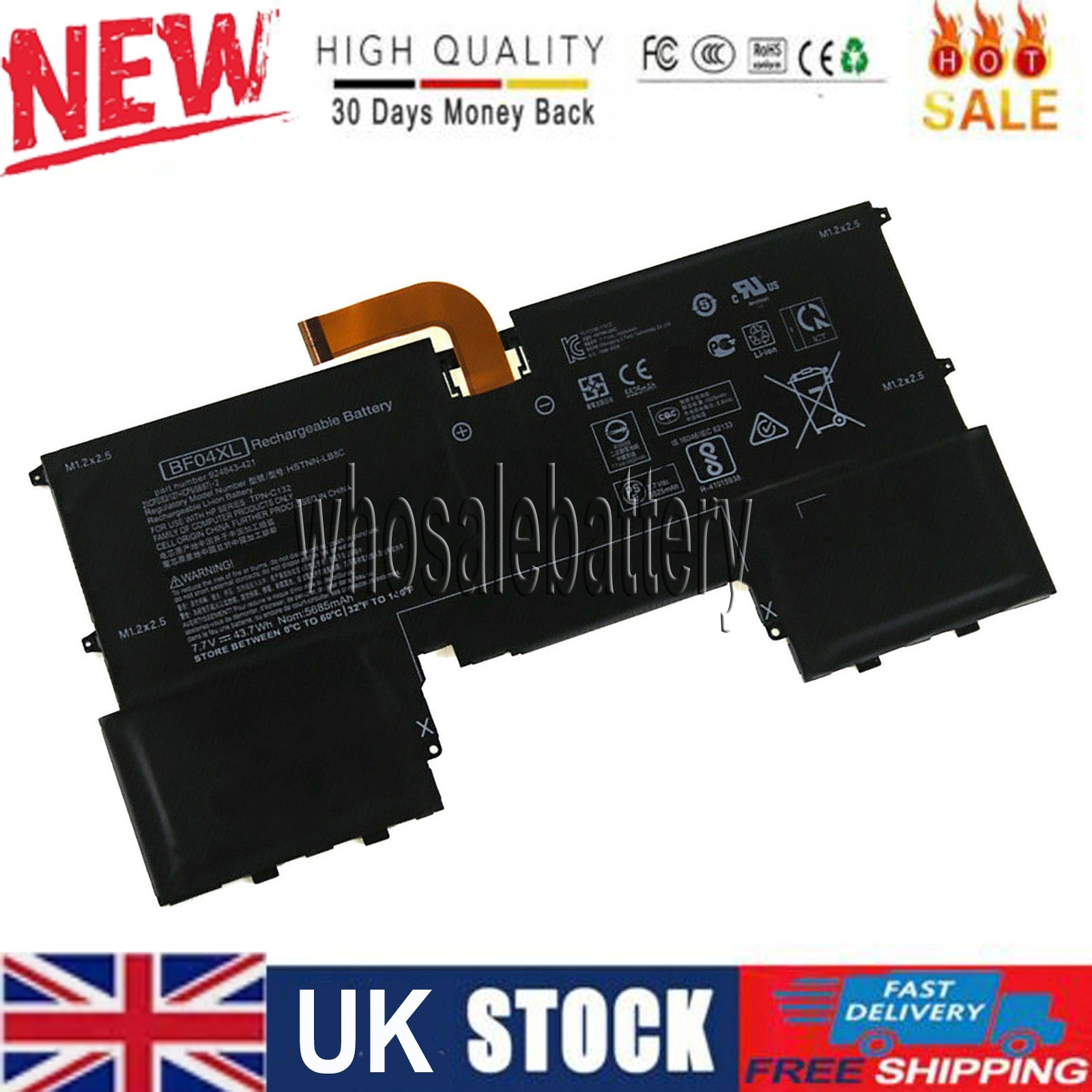 BF04XL Battery for HP Spectre 13-V115TU HSTNN-LB8C TPN-C132 924843-421 Laptop