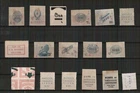 Mixed Selection of Stamps with Printing on the Backs