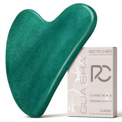 Gua Sha Tool Jade Stone Facial Massage Guasha Scraping Tool for Face