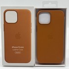 OFFICIAL GENUINE APPLE IPHONE 13 MINI LEATHER MAGSAFE CASE GOLDEN BROWN