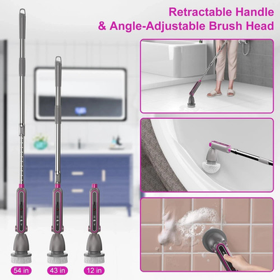 #ad Clearance Electric Spin Scrubber Quiet Cordless Cleaning Brush Pressure 120Mins $18.99