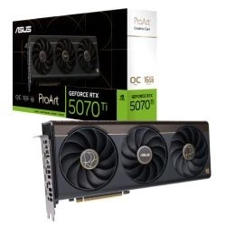 Asus Proart Rtx5070 Ti Oc Pcie5 16Gb Ddr7 Hdmi 2 Dp Usb-C 2610Mhz Clock Rgb Ligh - Image 2 of 2
