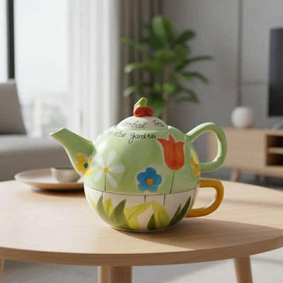 Price & Kensington Tea for One Set In the Garden Stapelbar Teekanne Tasse TOP