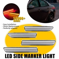 Led Front Fender Amber Rearred Side Marker Lights Clear For 2004-2008 Acura Tl