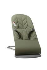 Bouncer Bliss Dark Green Petal Quilt 2-in-1 Baby Bouncer  Toddler Chair