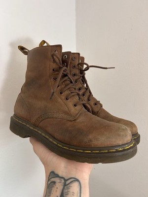 Dr. Martens 1460 Sherpa Fleece Lined Brown Leather Boot Women's US 7 UK 5 EU 38