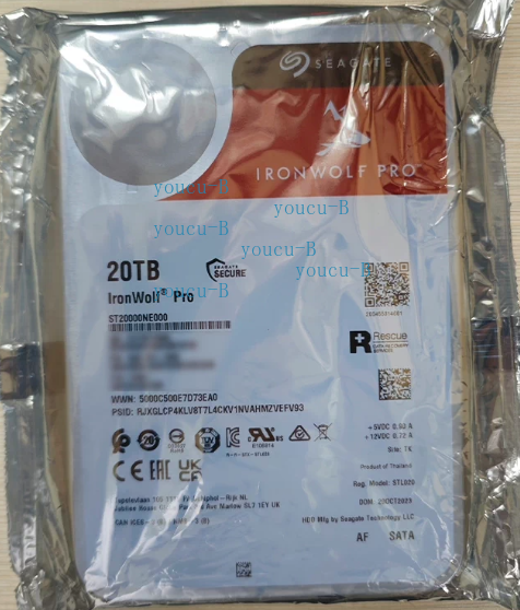 Seagate Ironwolf Pro ST20000NE000 20TB HDD 3.5 Inch 3.5