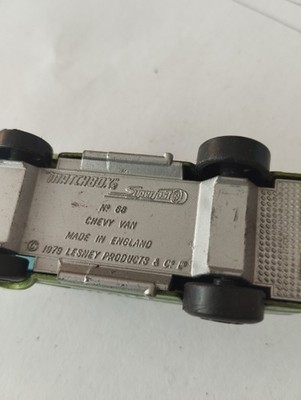 Matchbox SF No.68, grün Ridin'high  Chevy Van, Original Modell!  gebraucht