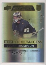 2021 Upper Deck Credentials Debut Ticket Access Yellow /249 Logan Thompson 0ir6