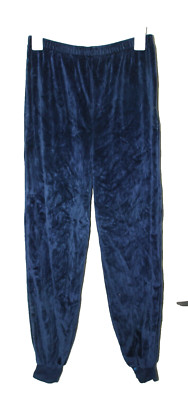 Haymaker Lacoste Velvet Jogger Sweatpants Womens Size Small Navy Blue Soft