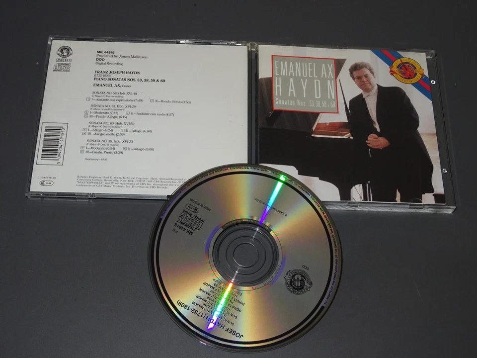 HAYDN - SONATAS NOS. 33,38, 58 & 60: AX / CBS-MASTERWORKS-CD 1989 (MINT-)