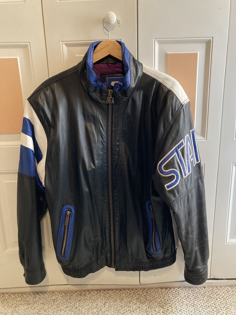Vintage Leather Colorblock 90's Starter Jacket, Size XL | eBay Vintage Leather Colorblock 90's Starter Jacket, Size XL | eBay