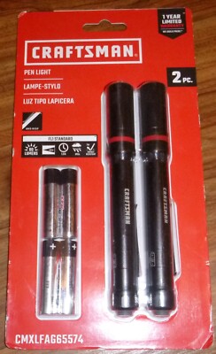Man ペンライト Craftsman CMXLFAG65574 Pen Light 80 Lumens LED Flashlight | eBay