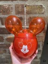 New Disney Parks Exclusive Mickey Mouse Red Balloon Sipper Cup With Straw