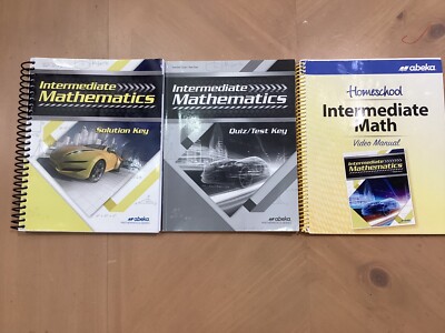 Abeka Intermediate Mathematics 7th Seventh Grade Homeschool Curriculum Books Lot