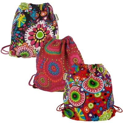 Sunsa Mädchen Turnbeutel Rucksack, Kinderrucksack, Stoffbeutel mit Kordelzug