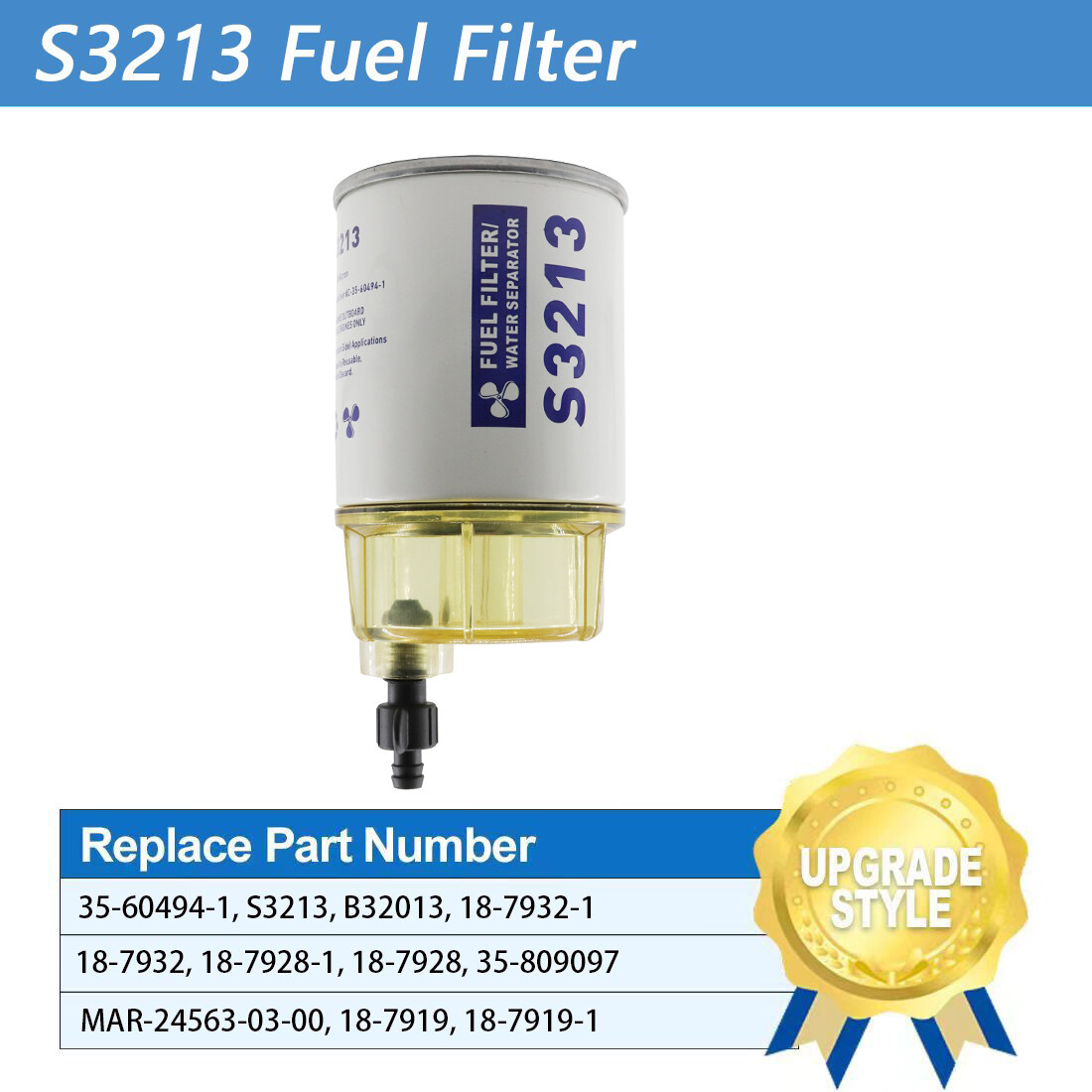 Filtro Carburante E Separatore Acqua S3227 - Per Motori Fuoribordo, Barche, Yacht, Alta Filtrazione - Foto 14
