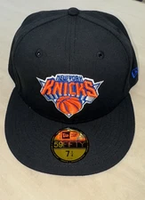 New Era NBA New York Knicks 59FIFTY Fitted Cap  7 3/4- Black GO KNICKS!