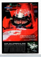 Speed vision Formula One World Championship Original Vintage Print Ad