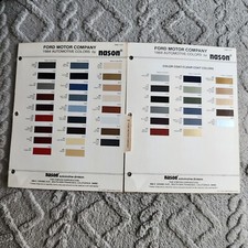 1984 Ford Motors Automotive Colors By Nason Paint Chip Sample Sheet 1984 Ford Motors Automotive Colors By Nason Paint Chip Sample Sheet