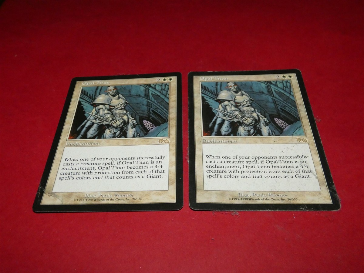 Magic the Gathering: MTG: Urza's Saga: Opal Titan x2 | eBay