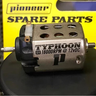 NEW Pioneer TYPHOON Motor Splined Shaft 18000RPM at 12vDC 1/32 Slot Car