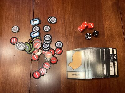 RISK WALKING DEAD parts only, counters, cards and dice