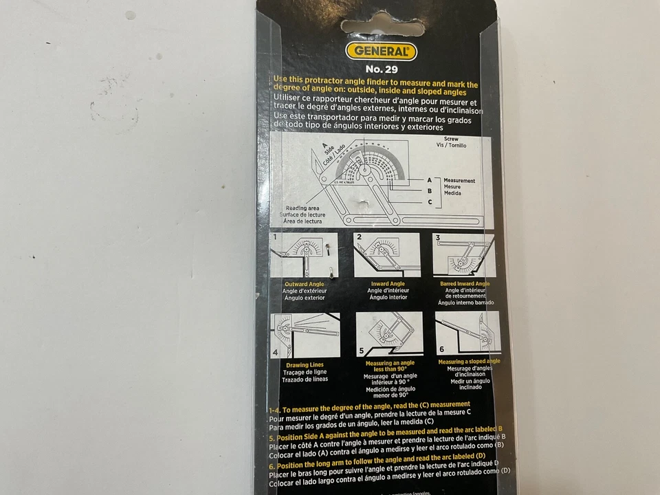 Brand new General protractor for finding angles inside, outside etc No. 29 - Image 3 of 4