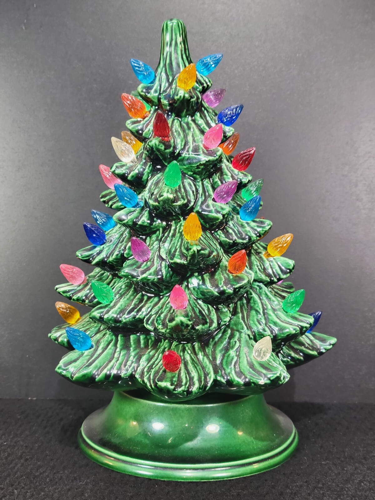 Vintage Ceramic Light Up Christmas Tree 9" Nowell Mold Circa 1977 eBay
