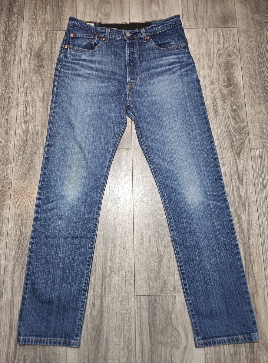 Vintage Levis 501 Big E Premium Jeans Straight Medium Blue Womens 