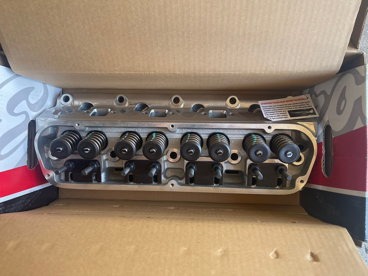 Heads SBC Edelbrock 60259 Performer RPM Aluminum Cylinder Heads High  Performance V8 Cylinder Heads
