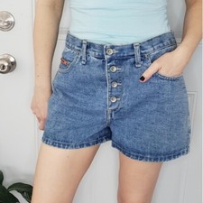 Vintage 90s High Rise Button Fly Short Shorts