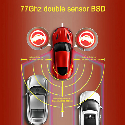 Universal 77Ghz Wave Radar Change Lane Safer Monitoring Blind Spot Detection