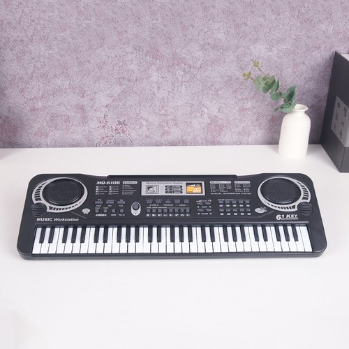 61-Key Electric Piano with Mic Digital Music Electronic Keyboard Kids Gift I7J1 - Picture 8 of 12